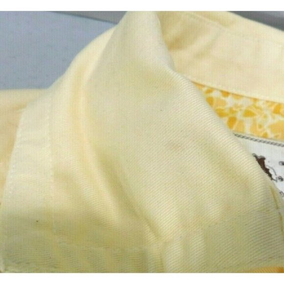 AMI two tone yellow lightweight jean jacket, woman's size S - Picture 8 of 8